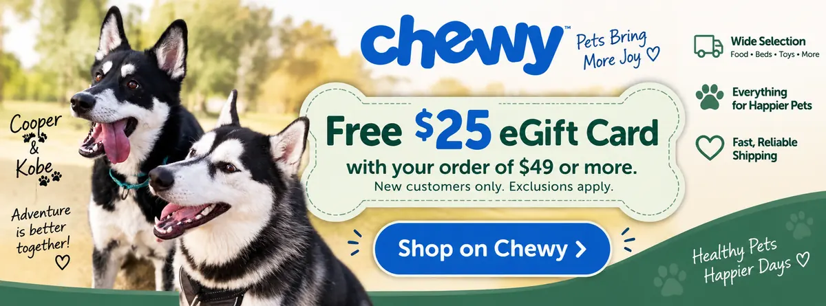 Free $25 eGift Card with your order of $49 or more. New customers only. Exclusions apply.